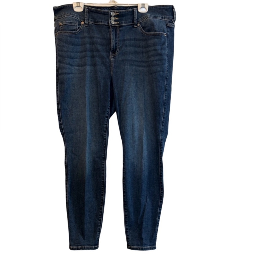 TORRID Super Soft Jeggings 20R High Rise Skinny Stretch Dark Wash Denim Jeans - Picture 2 of 16